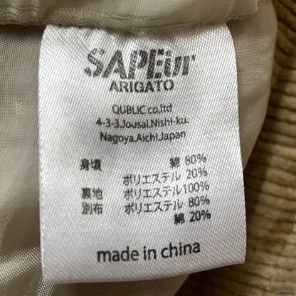 【中古品】【メンズ】 SAPEUR サプール CORDUROY TRUCK PANTS コーデュロイ トラック パンツ ボトムス 153-260731-sa-09-tei サイズ：XXL カラー：ベージュ 万代Net店