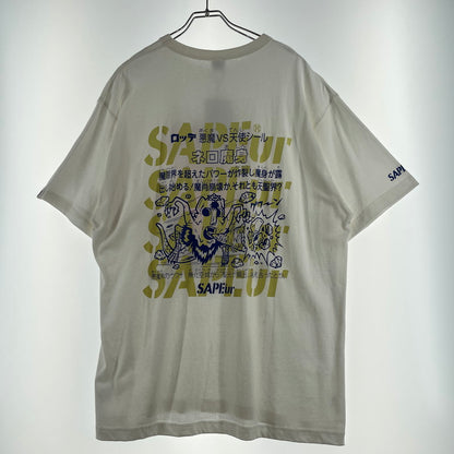 【中古品】【メンズ】 SAPEUR サプール × BIKKURIMANN ビックリマン 別注コラボ NERO S/S TEE ネロ 魔身 ショートスリーブ Tシャツ 半袖 トップス 142-260731-sa-11-tei サイズ：XL カラー：ホワイト 万代Net店