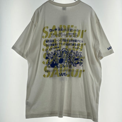 【中古品】【メンズ】 SAPEUR サプール × ビックリマン BIKKURIMANN SUPER DEVIL S/S TEE スーパー デビル ショート スリーブ Tシャツ 半袖 トップス 142-260731-sa-13-tei サイズ：XL カラー：ホワイト 万代Net店