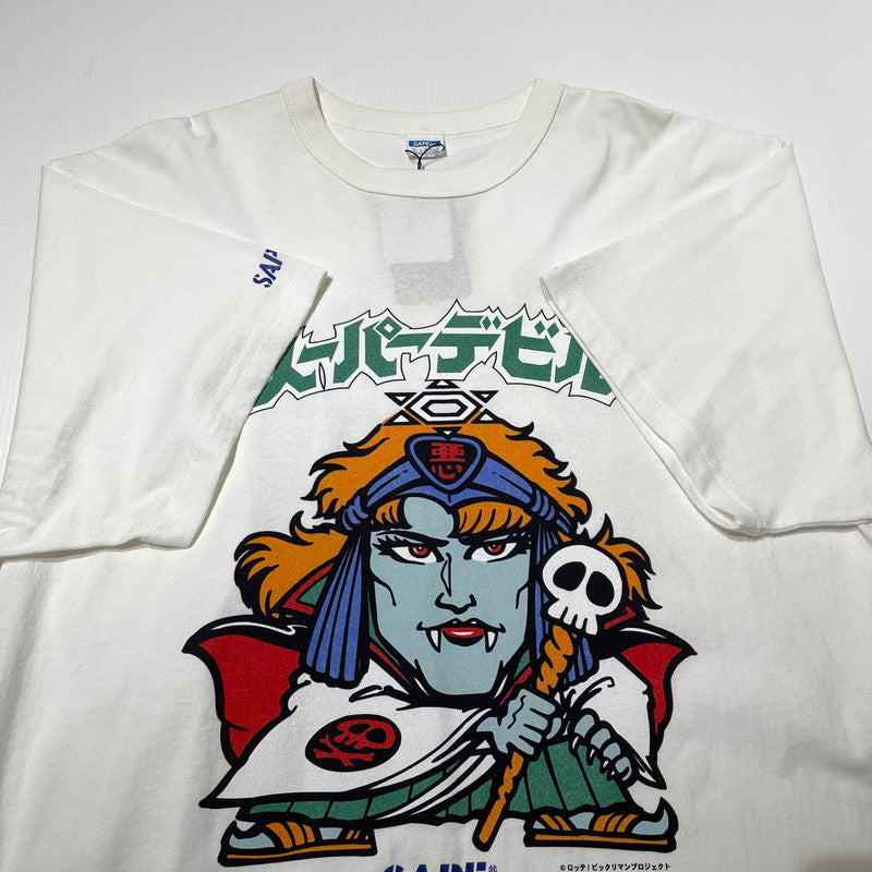 【中古品】【メンズ】 SAPEUR サプール × ビックリマン BIKKURIMANN SUPER DEVIL S/S TEE スーパー デビル ショート スリーブ Tシャツ 半袖 トップス 142-260731-sa-13-tei サイズ：XL カラー：ホワイト 万代Net店