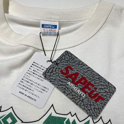 【中古品】【メンズ】 SAPEUR サプール × ビックリマン BIKKURIMANN SUPER DEVIL S/S TEE スーパー デビル ショート スリーブ Tシャツ 半袖 トップス 142-260731-sa-13-tei サイズ：XL カラー：ホワイト 万代Net店