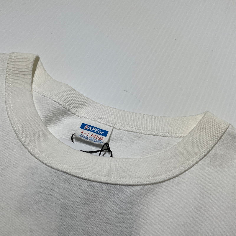 【中古品】【メンズ】 SAPEUR サプール × ビックリマン BIKKURIMANN SUPER DEVIL S/S TEE スーパー デビル ショート スリーブ Tシャツ 半袖 トップス 142-260731-sa-13-tei サイズ：XL カラー：ホワイト 万代Net店