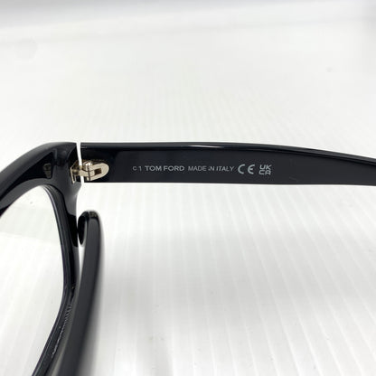 【中古品】【メンズ】 TOM FORD トムフォード ASIAN FIT SUNGLASSES TF5178-F アジアン フィット サングラス アイウェア メガネ ウェリントンシェイプ ※度入り 203-260801-ko-04-tei サイズ：51□21-145 カラー：ブラック 万代Net店