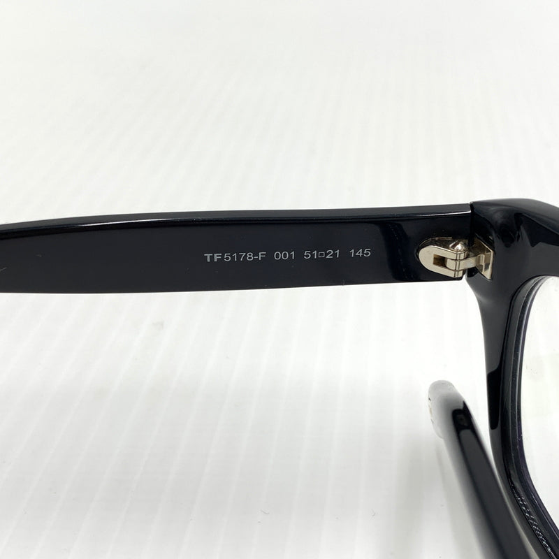 【中古品】【メンズ】 TOM FORD トムフォード ASIAN FIT SUNGLASSES TF5178-F アジアン フィット サングラス アイウェア メガネ ウェリントンシェイプ ※度入り 203-260801-ko-04-tei サイズ：51□21-145 カラー：ブラック 万代Net店