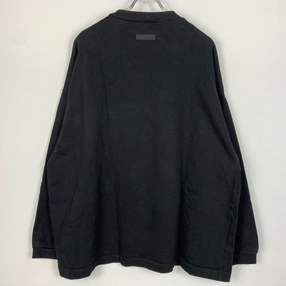 【中古品】【メンズ】 ESSENTIALS エッセンシャルズ FRONT LOGO SWEAT フロント ロゴ スウェット 長袖 トップス　 142-260730-sa-16-tei サイズ：M カラー：ブラック 万代Net店