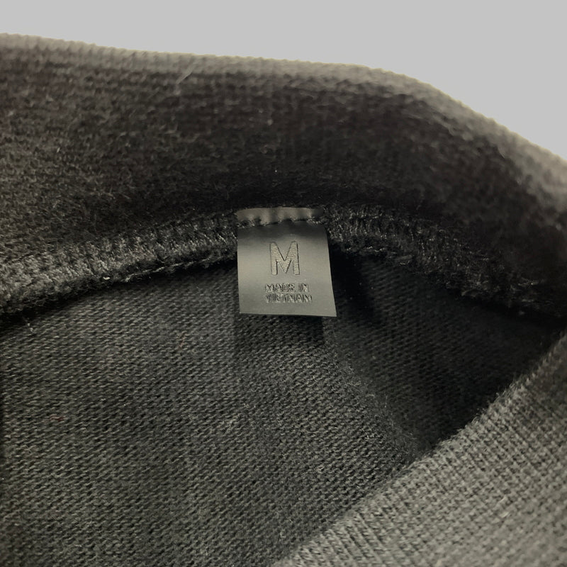 【中古品】【メンズ】 ESSENTIALS エッセンシャルズ FRONT LOGO SWEAT フロント ロゴ スウェット 長袖 トップス　 142-260730-sa-16-tei サイズ：M カラー：ブラック 万代Net店