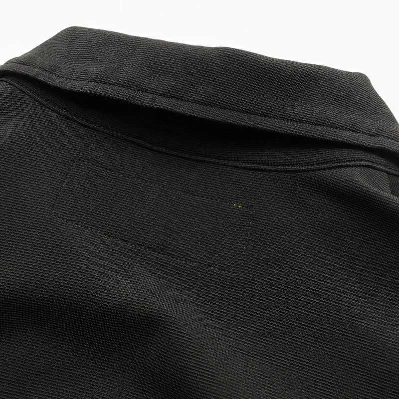 【中古品】【メンズ】 FAT エフエーティー × STARTER スターター 別注コラボ 24SS BLACK LABEL HALF ZIP JERSEY POLO SHIRT 2024年春夏 ブラック ラベル ハーフ ジップ ジャージー ポロシャツ 半袖 トップス 142-260731-sa-14-tei サイズ：SKINNY カラー：ブラック 万代Net店