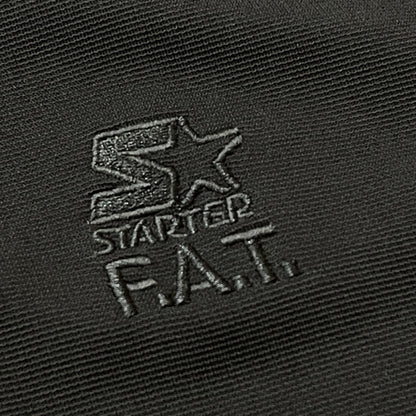 【中古品】【メンズ】 FAT エフエーティー × STARTER スターター 別注コラボ 24SS BLACK LABEL HALF ZIP JERSEY POLO SHIRT 2024年春夏 ブラック ラベル ハーフ ジップ ジャージー ポロシャツ 半袖 トップス 142-260731-sa-14-tei サイズ：SKINNY カラー：ブラック 万代Net店