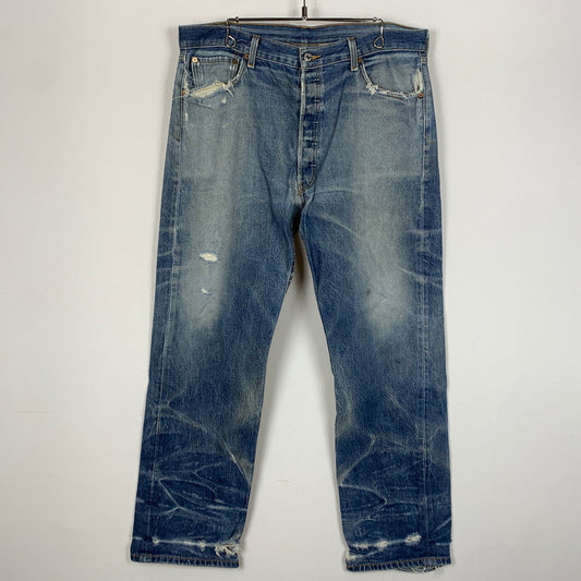 【現状渡し品】【メンズ】 LEVI'S リーバイス 501 DENIM PANTS デニム パンツ ボトムス ジーンズ 156-260730-sa-18-tei サイズ：W38 カラー：インディゴ 万代Net店