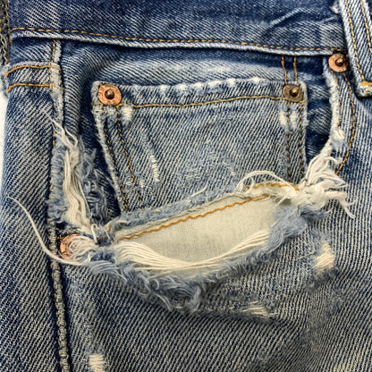 【現状渡し品】【メンズ】 LEVI'S リーバイス 501 DENIM PANTS デニム パンツ ボトムス ジーンズ 156-260730-sa-18-tei サイズ：W38 カラー：インディゴ 万代Net店