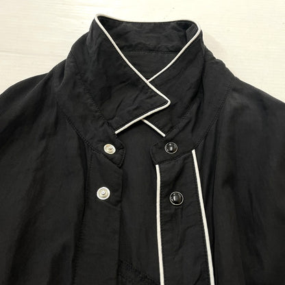 【中古品】【メンズ】 TOWN CRAFT タウン クラフト RAYON L/S SNAP SHIRT レーヨン ロング スリーブ スナップ シャツ 長袖 トップス 145-260730-sa-04-tei サイズ：M カラー：ブラック 万代Net店