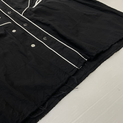 【中古品】【メンズ】 TOWN CRAFT タウン クラフト RAYON L/S SNAP SHIRT レーヨン ロング スリーブ スナップ シャツ 長袖 トップス 145-260730-sa-04-tei サイズ：M カラー：ブラック 万代Net店