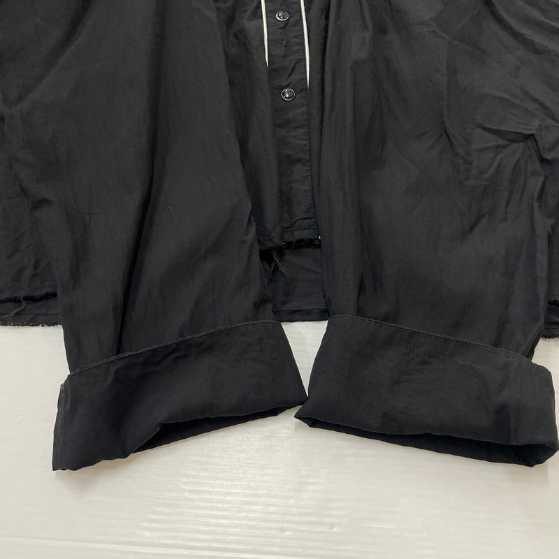【中古品】【メンズ】 TOWN CRAFT タウン クラフト RAYON L/S SNAP SHIRT レーヨン ロング スリーブ スナップ シャツ 長袖 トップス 145-260730-sa-04-tei サイズ：M カラー：ブラック 万代Net店
