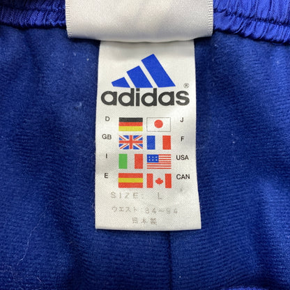 【現状渡し品】【メンズ】 ADIDAS アディダス 00's NYLON TRACK PANTS 2000年代 ナイロン トラック ジャケット アウター 159-260730-sa-20-tei サイズ：L カラー：ブルー 万代Net店
