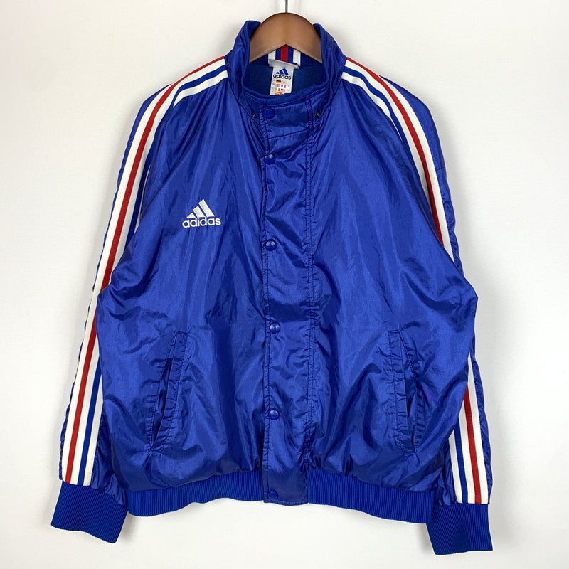 【現状渡し品】【メンズ】 ADIDAS アディダス 00's NYLON TRACK JACKET 2000年代 ナイロン トラックジャケット アウター 148-260730-sa-07-tei サイズ：不明 カラー：ブルー 万代Net店