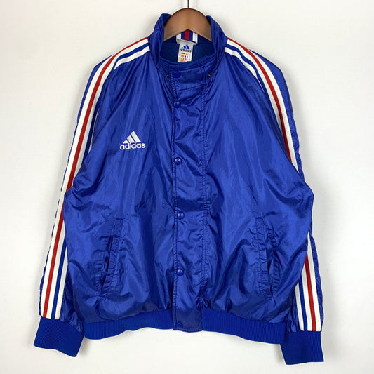 【現状渡し品】【メンズ】 ADIDAS アディダス 00's NYLON TRACK JACKET 2000年代 ナイロン トラックジャケット アウター 148-260730-sa-07-tei サイズ：不明 カラー：ブルー 万代Net店