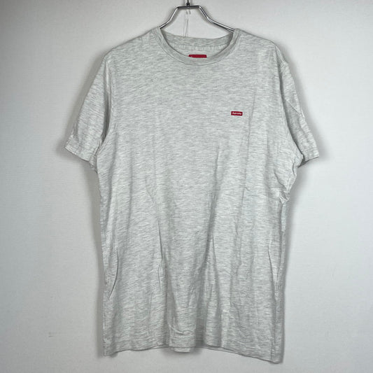 【中古品】【メンズ】 SUPREME シュプリーム SMALL BOX LOGO S/S TEE スモール ボックス ロゴ ショート スリーブ Tシャツ 半袖 トップス 149-260801-sa-18-tei サイズ：M カラー：ライトグレー 万代Net店