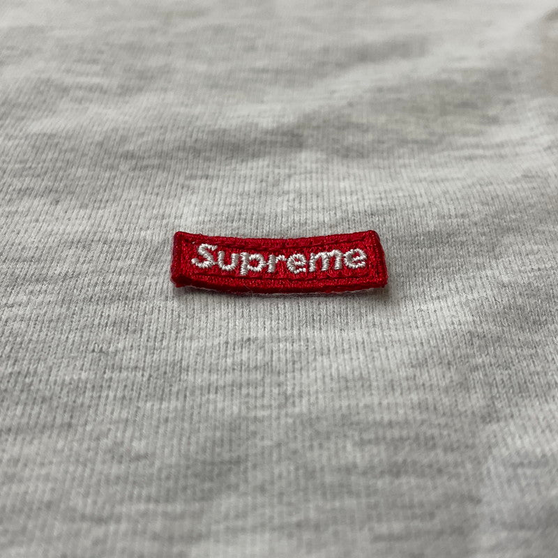 【中古品】【メンズ】 SUPREME シュプリーム SMALL BOX LOGO S/S TEE スモール ボックス ロゴ ショート スリーブ Tシャツ 半袖 トップス 149-260801-sa-18-tei サイズ：M カラー：ライトグレー 万代Net店