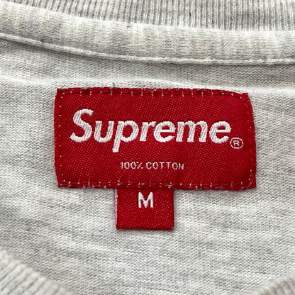 【中古品】【メンズ】 SUPREME シュプリーム SMALL BOX LOGO S/S TEE スモール ボックス ロゴ ショート スリーブ Tシャツ 半袖 トップス 149-260801-sa-18-tei サイズ：M カラー：ライトグレー 万代Net店