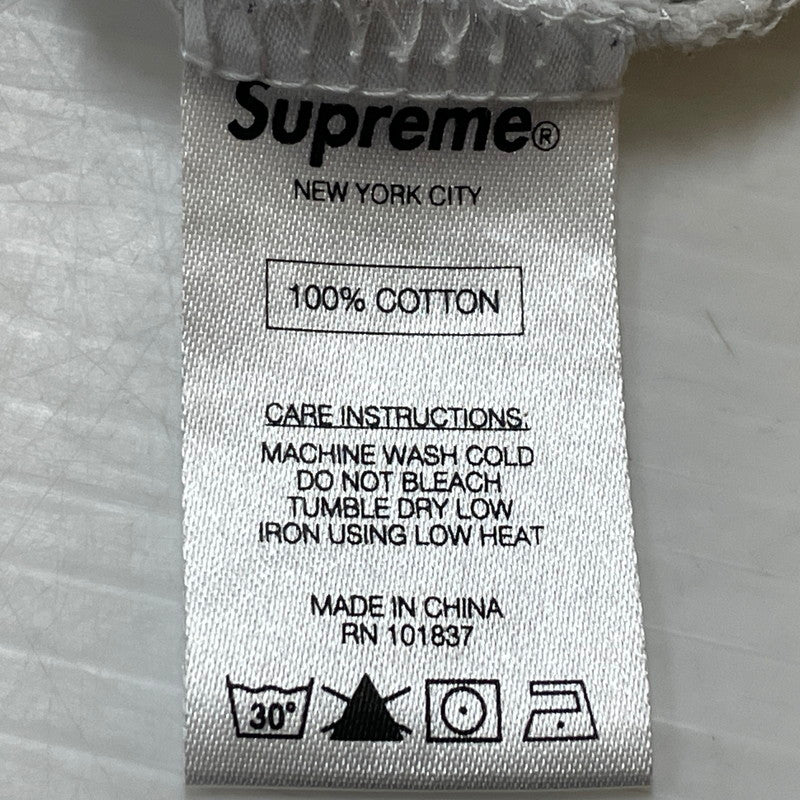 【中古品】【メンズ】 SUPREME シュプリーム SMALL BOX LOGO S/S TEE スモール ボックス ロゴ ショート スリーブ Tシャツ 半袖 トップス 149-260801-sa-18-tei サイズ：M カラー：ライトグレー 万代Net店
