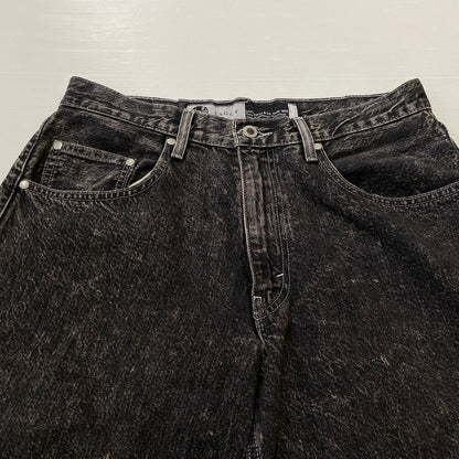 【中古品】【メンズ】 Levi’s リーバイス SILVER TAB BAGGY DENIM PANTS PC9-39290-0012 シルバータブ バギー デニムパンツ ボトムス ジーンズ ボタン裏刻印4102 156-260803-ss-09-tei サイズ：32 カラー：ブラック 万代Net店