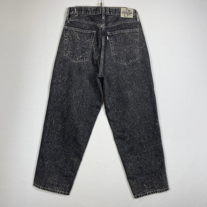 【中古品】【メンズ】 Levi’s リーバイス SILVER TAB BAGGY DENIM PANTS PC9-39290-0012 シルバータブ バギー デニムパンツ ボトムス ジーンズ ボタン裏刻印4102 156-260803-ss-09-tei サイズ：32 カラー：ブラック 万代Net店