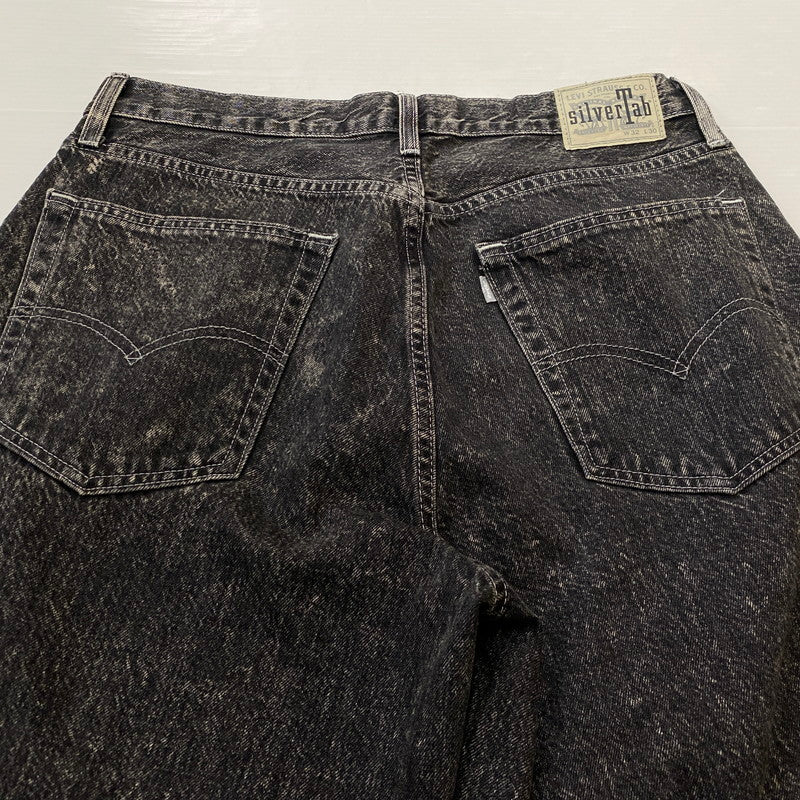 【中古品】【メンズ】 Levi’s リーバイス SILVER TAB BAGGY DENIM PANTS PC9-39290-0012 シルバータブ バギー デニムパンツ ボトムス ジーンズ ボタン裏刻印4102 156-260803-ss-09-tei サイズ：32 カラー：ブラック 万代Net店