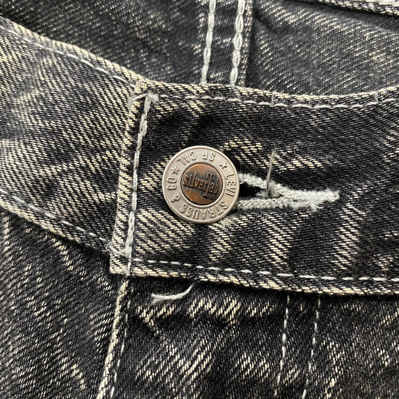 【中古品】【メンズ】 Levi’s リーバイス SILVER TAB BAGGY DENIM PANTS PC9-39290-0012 シルバータブ バギー デニムパンツ ボトムス ジーンズ ボタン裏刻印4102 156-260803-ss-09-tei サイズ：32 カラー：ブラック 万代Net店