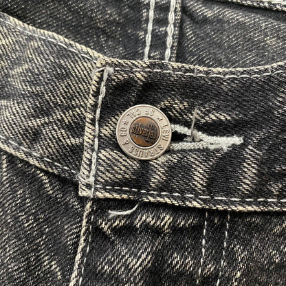 【中古品】【メンズ】 Levi’s リーバイス SILVER TAB BAGGY DENIM PANTS PC9-39290-0012 シルバータブ バギー デニムパンツ ボトムス ジーンズ ボタン裏刻印4102 156-260803-ss-09-tei サイズ：32 カラー：ブラック 万代Net店