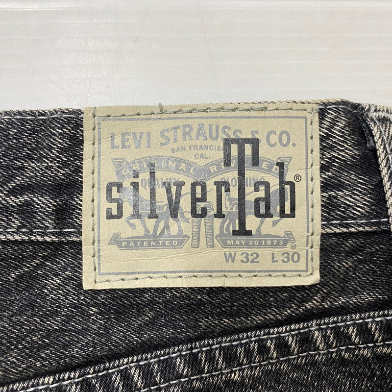 【中古品】【メンズ】 Levi’s リーバイス SILVER TAB BAGGY DENIM PANTS PC9-39290-0012 シルバータブ バギー デニムパンツ ボトムス ジーンズ ボタン裏刻印4102 156-260803-ss-09-tei サイズ：32 カラー：ブラック 万代Net店