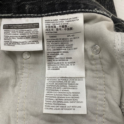 【中古品】【メンズ】 Levi’s リーバイス SILVER TAB BAGGY DENIM PANTS PC9-39290-0012 シルバータブ バギー デニムパンツ ボトムス ジーンズ ボタン裏刻印4102 156-260803-ss-09-tei サイズ：32 カラー：ブラック 万代Net店