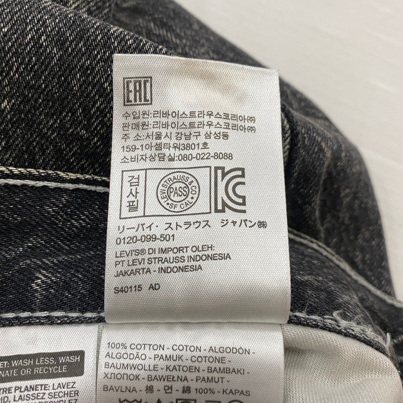 【中古品】【メンズ】 Levi’s リーバイス SILVER TAB BAGGY DENIM PANTS PC9-39290-0012 シルバータブ バギー デニムパンツ ボトムス ジーンズ ボタン裏刻印4102 156-260803-ss-09-tei サイズ：32 カラー：ブラック 万代Net店