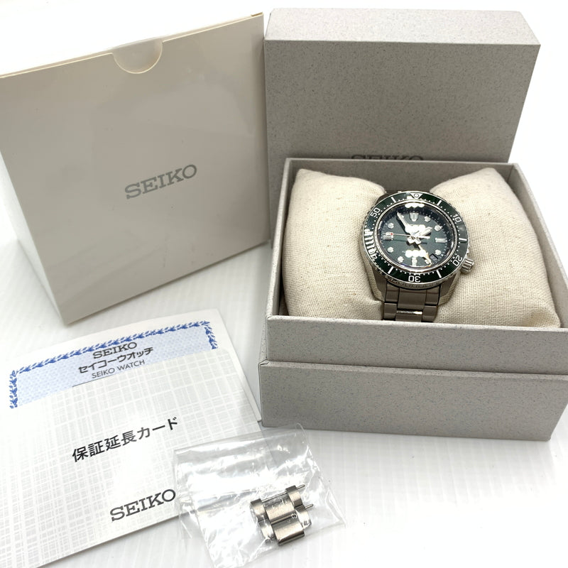 【中古品】【メンズ】 SEIKO セイコー PROSPEX DIVER SCUBA 6R54-00D0 プロスペックス ダイバーズ スキューバ 腕時計 1968 ヘリテージ GMT 自動巻 196-260801-ko-08-tei カラー：グリーン/シルバー 万代Net店