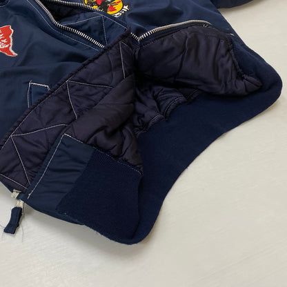 【中古品】【メンズ】 HOPE MFG ホープ マニュファクチャリング EMAR ZIP MA-1 MADE IN USA エマール ジップ アウター ジャケット アメリカ製 145-260803-ss-06-tei サイズ：XL/※袖テープ使用感あり カラー：ネイビー 万代Net店