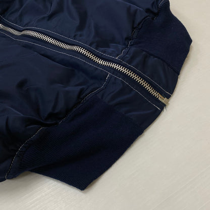 【中古品】【メンズ】 HOPE MFG ホープ マニュファクチャリング EMAR ZIP MA-1 MADE IN USA エマール ジップ アウター ジャケット アメリカ製 145-260803-ss-06-tei サイズ：XL/※袖テープ使用感あり カラー：ネイビー 万代Net店