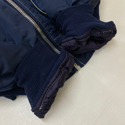 【中古品】【メンズ】 HOPE MFG ホープ マニュファクチャリング EMAR ZIP MA-1 MADE IN USA エマール ジップ アウター ジャケット アメリカ製 145-260803-ss-06-tei サイズ：XL/※袖テープ使用感あり カラー：ネイビー 万代Net店