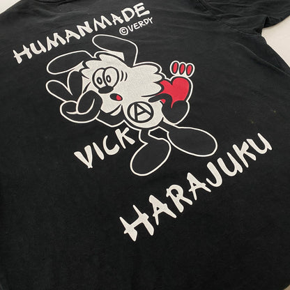 【現状渡し品】【メンズ】 HUMAN MADE ヒューマンメイド × VERDY ヴェルディ 別注コラボ VICK L/S T-SHIRT ヴィック ロングスリーブTシャツ 長袖トップス 142-260803-ss-04-tei サイズ：XL カラー：ブラック 万代Net店