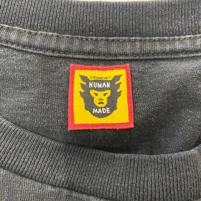 【現状渡し品】【メンズ】 HUMAN MADE ヒューマンメイド × VERDY ヴェルディ 別注コラボ VICK L/S T-SHIRT ヴィック ロングスリーブTシャツ 長袖トップス 142-260803-ss-04-tei サイズ：XL カラー：ブラック 万代Net店