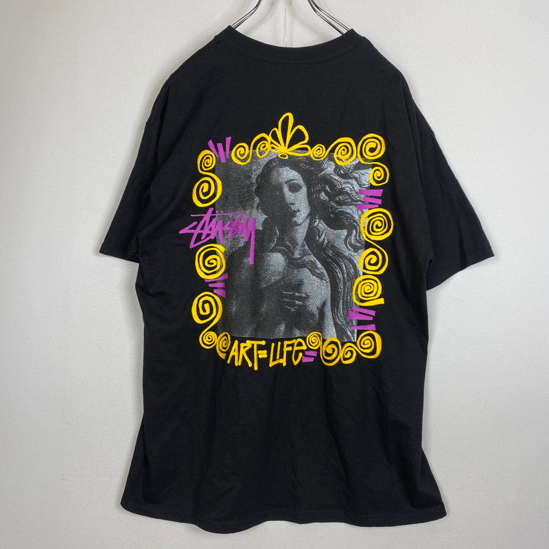 【中古品】【メンズ】 STUSSY ステューシー ART IS LIFE VENUS S/S TEE アートイズライフヴィーナス ショートスリーブTシャツ 半袖トップス 142-260803-ss-01-tei サイズ：L カラー：ブラック 万代Net店