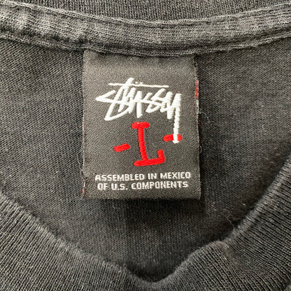 【中古品】【メンズ】 STUSSY ステューシー PHOTO WORLD TOUR S/S TEE フォトワールドツアー ショートスリーブTシャツ 半袖トップス 142-260803-ss-02-tei サイズ：L カラー：ブラック 万代Net店