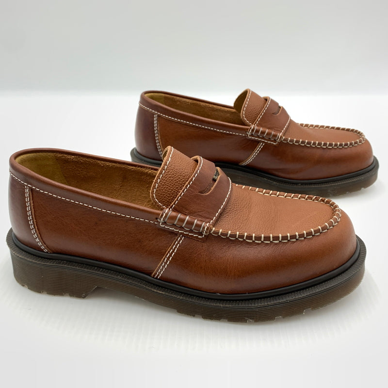 【中古品】【メンズ】 Dr. Martens ドクターマーチン MIE PENTON LOAFERS 41977200 ペントン ローファー 靴 アンバータン 164-260801-ko-15-tei サイズ：UK6 (25cm相当) カラー：ブラウン 万代Net店