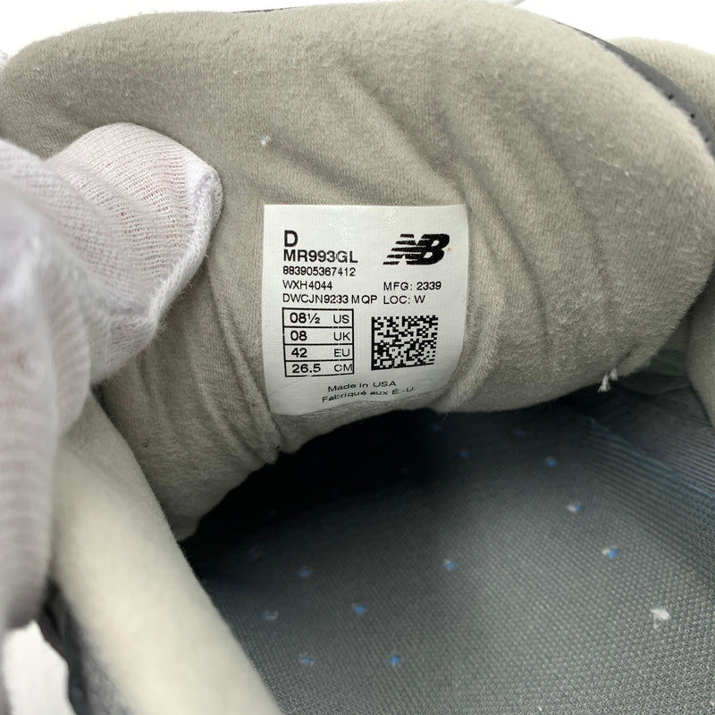【中古品】【メンズ】 New Balance ニューバランス SNEAKERS MR993GL スニーカー 靴 シューズ メッシュアッパー スエードオーバーレイ 162-260801-ko-18-tei サイズ：26.5cm カラー：グレー 万代Net店