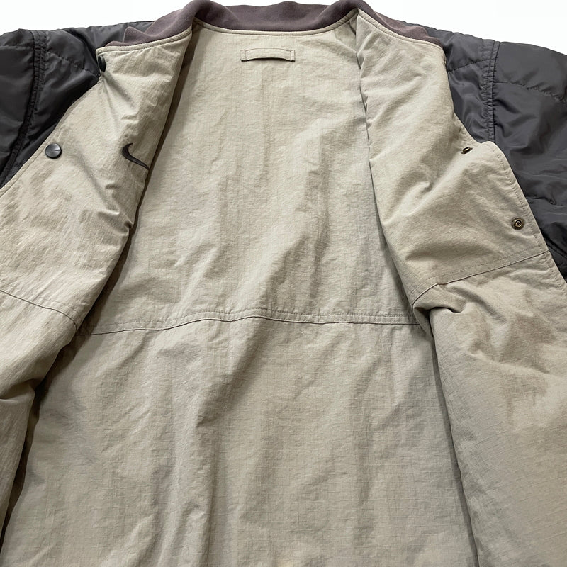 【中古品】【メンズ】 NIKE ナイキ 90’s REVERSIBLE PUFF JACKET リバーシブル パフ ジャケット アウター 148-260901-sa-25-teih サイズ：M カラー：グレー 万代Net店