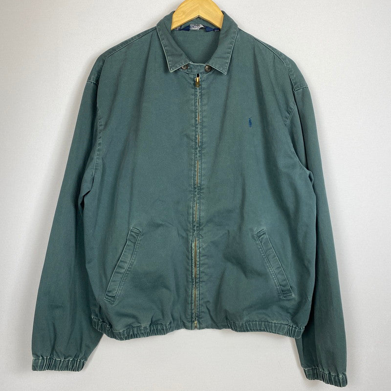【中古品】【メンズ】 Polo Ralph Lauren ポロ・ラルフローレン 90‘s HARRINGTON JACKET VINTAGE 90年代 ハリントンジャケット アウター ヴィンテージ 147-260803-ss-05-tei サイズ：L カラー：グリーン 万代Net店