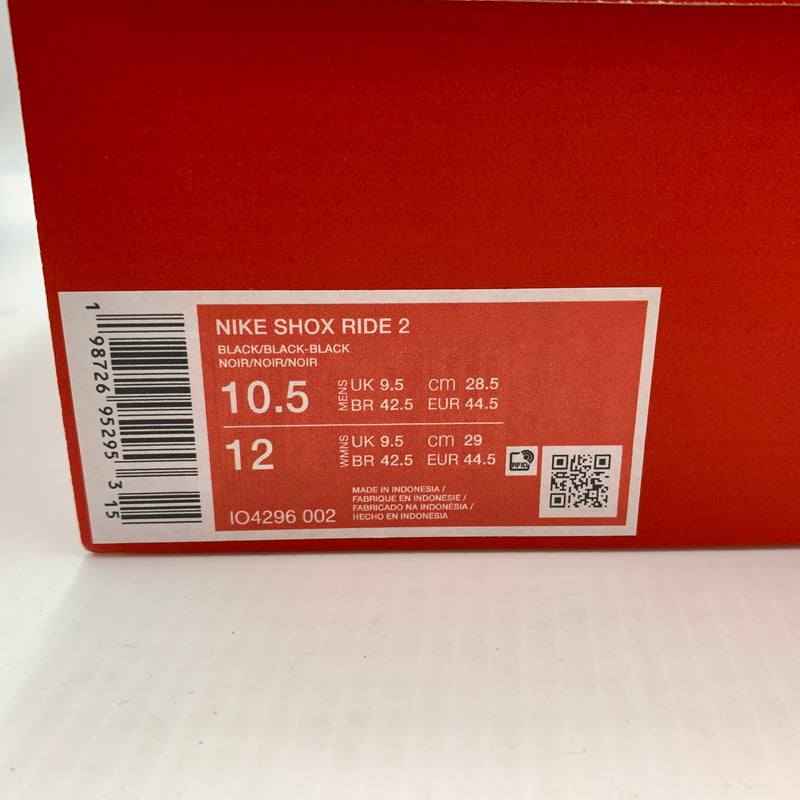 【中古品】【メンズ】 NIKE ナイキ SHOX RIDE 2 TRIPLE BLACK IO4296-002 ショックス ライド2 トリプルブラック スニーカー 靴 シューズ 160-260801-ko-16-tei サイズ：28.5cm カラー：ブラック 万代Net店