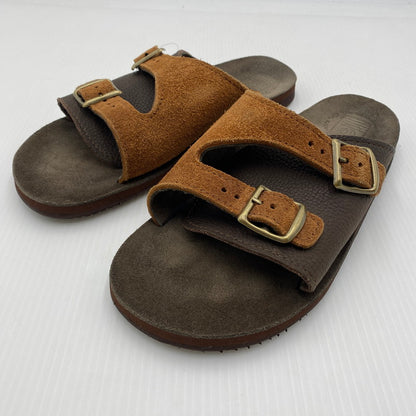 【中古品】【メンズ】 SANDALMAN サンダルマン × CONEY ISLAND コニーアイランド ダブルバックルサンダル ブラウン DOUBLE BUCKLE SANDAL 本体のみ 164-260801-nm-10-tei サイズ：28cm カラー：ブラウン 万代Net店