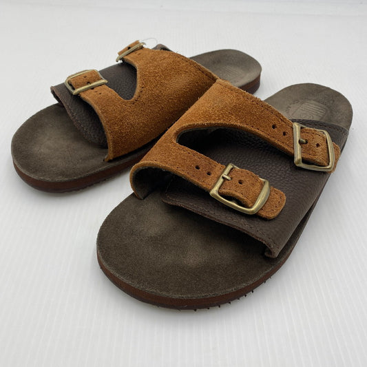 【中古品】【メンズ】 SANDALMAN サンダルマン × CONEY ISLAND コニーアイランド ダブルバックルサンダル ブラウン DOUBLE BUCKLE SANDAL 本体のみ 164-260801-nm-10-tei サイズ：28cm カラー：ブラウン 万代Net店