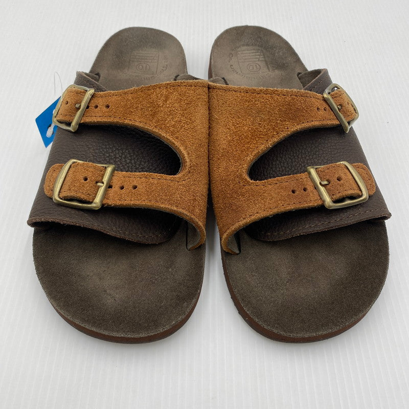 【中古品】【メンズ】 SANDALMAN サンダルマン × CONEY ISLAND コニーアイランド ダブルバックルサンダル ブラウン DOUBLE BUCKLE SANDAL 本体のみ 164-260801-nm-10-tei サイズ：28cm カラー：ブラウン 万代Net店