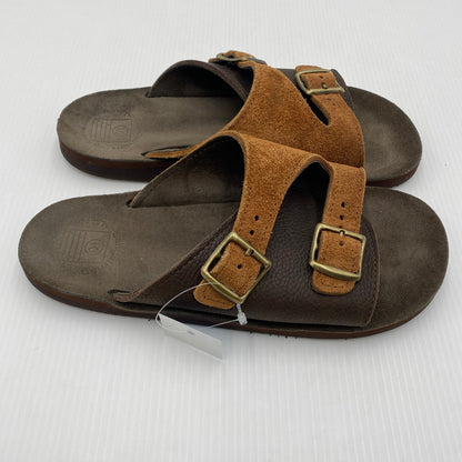 【中古品】【メンズ】 SANDALMAN サンダルマン × CONEY ISLAND コニーアイランド ダブルバックルサンダル ブラウン DOUBLE BUCKLE SANDAL 本体のみ 164-260801-nm-10-tei サイズ：28cm カラー：ブラウン 万代Net店