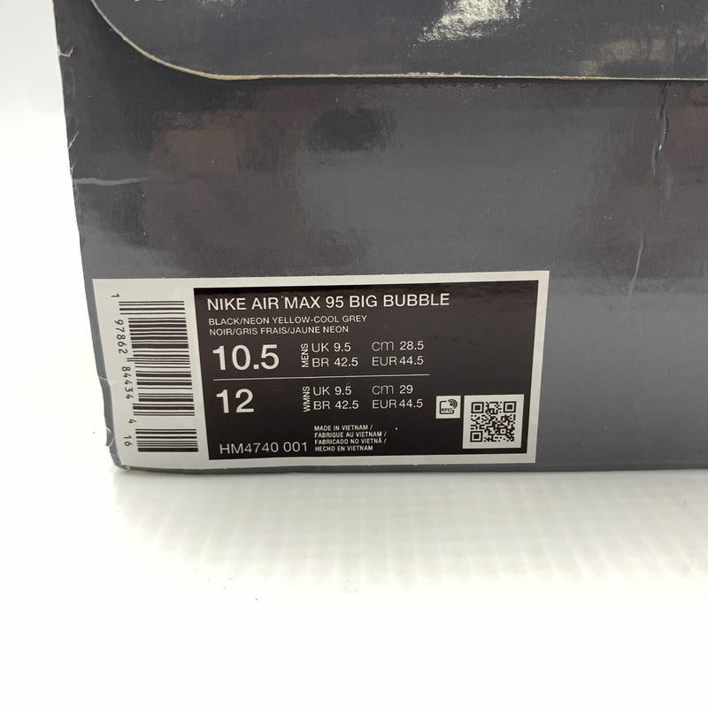 【中古品】【メンズ】 NIKE ナイキ AIR MAX 95 BIG BUBBLE NEON YELLOW HM4740-001 エアマックス95 OG ビッグバブル スニーカー 靴 シューズ 160-260801-ko-12-tei サイズ：28.5cm カラー：ネオンイエロー/イエローグラデ 万代Net店